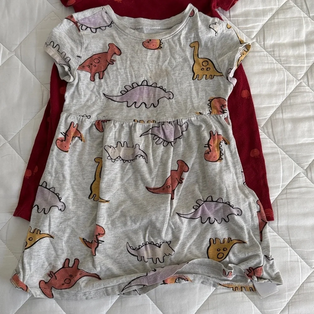 Old Navy Kids Dress Set - Red, Black, Green, Cream